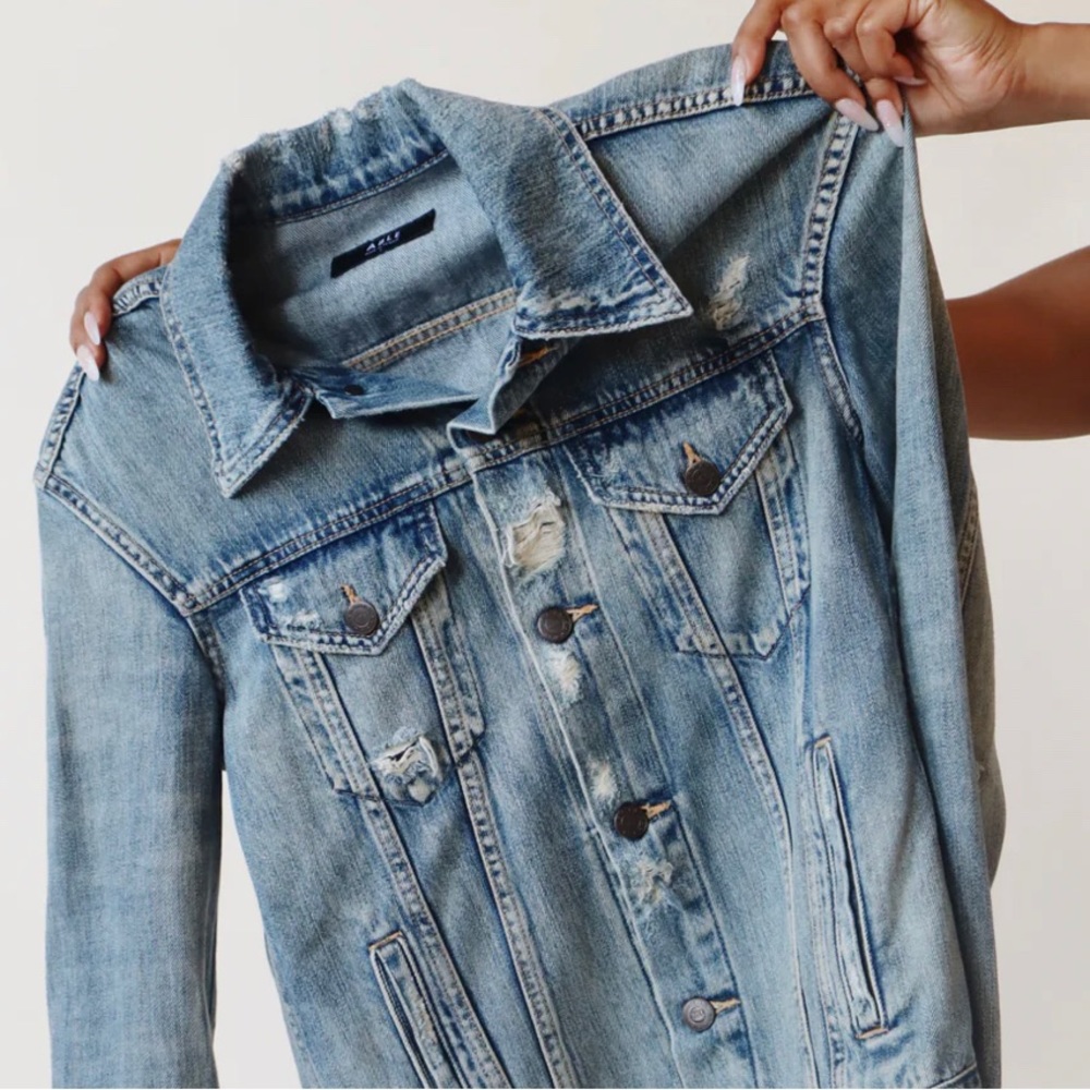 Distressed Denim Jacket by Able